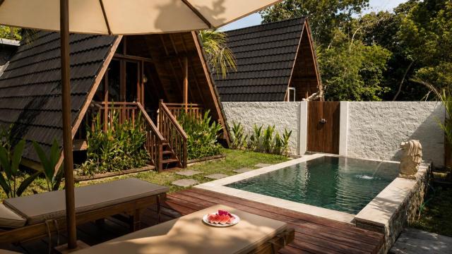 A-Frame Jungle Villa with Private Pool in Uluwatu