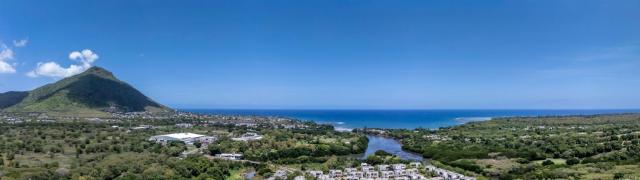 Pool & Garden at Stylish Duplex in Tamarin
