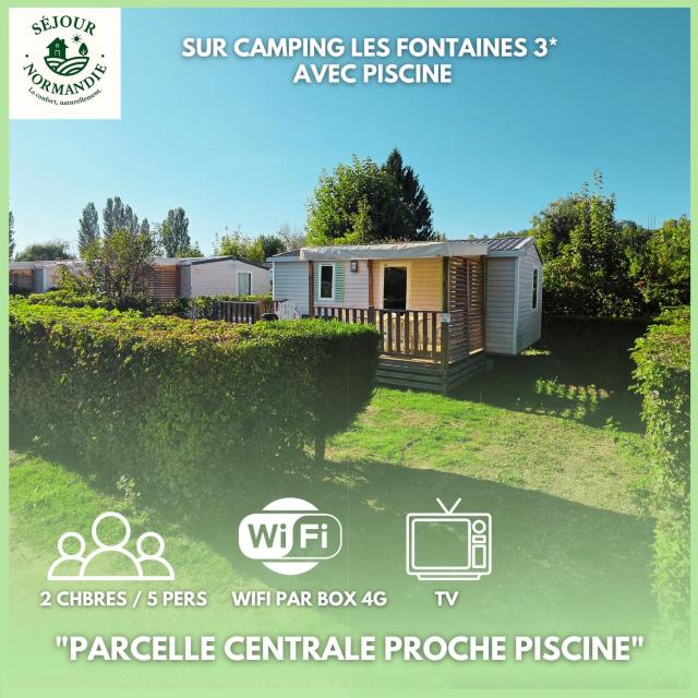 Séjour Normandie - Mobilhome Confort 2ch-5p avec TV-WiFi dans l'Eure 162