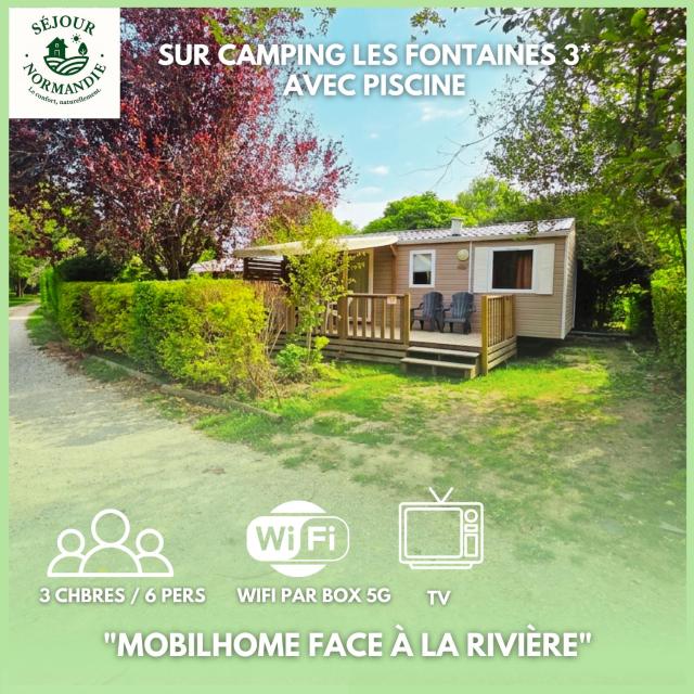 Séjour Normandie - Mobilhome premium 3ch-6p avec TV-WiFi dans l'Eure 457