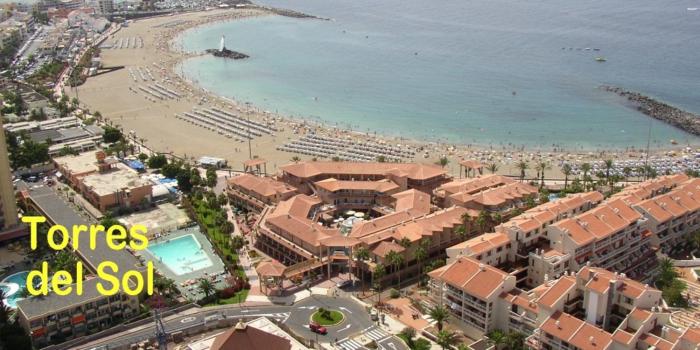 TORRES DEL SOL to 50 METTERS PLAYA LAS VISTAS Best beach Tenerife