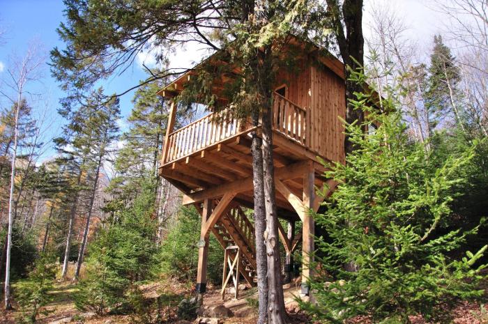 Les Cabanes du Trappeur avec spa et sauna