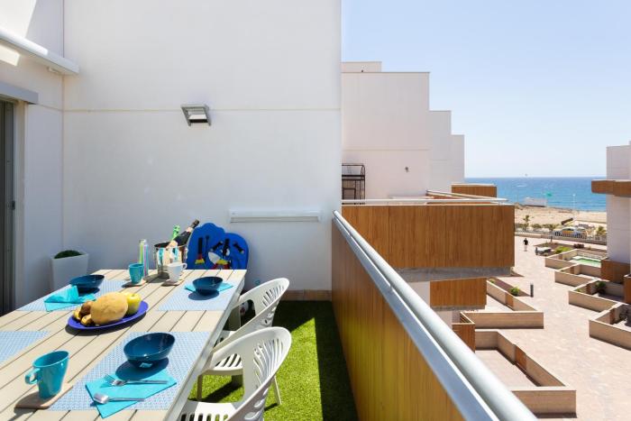 Luxury beachfront penthouse