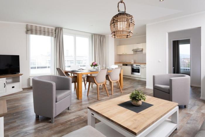 strandnahe FeWo mit Meerblick, Dachterrasse und 2 Schlafzimmern,Residenz Bel Vital