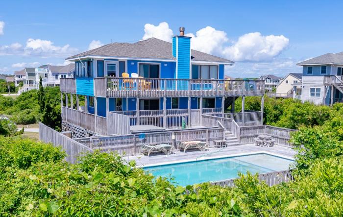 Jessea - Corolla, Ocean Sands, Oceanfront, Ocean Views, Private Walkway to Beach, Pool, Hot Tub