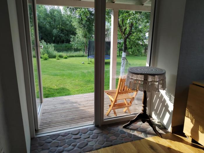 River Side Studio, 9mi from Palanga, With sauna