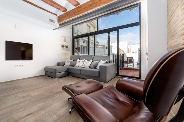 FLORIT FLATS - CENTER Luxurious 1BR 1BA Terrace WI-FI AC