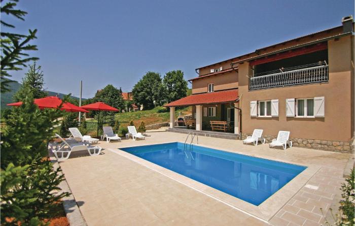 Awesome home in Crni Kal with 6 Bedrooms WiFi and Outdoor swimming pool