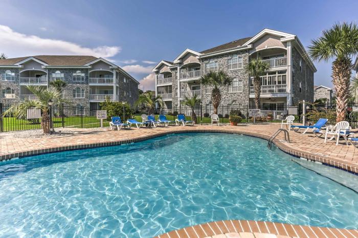 Central Myrtle Beach Condo with Golf Course View!