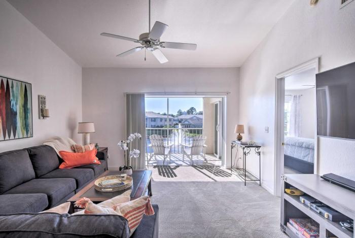 Naples Condo Balcony, Pool and Private Beach Access