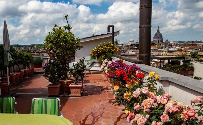 Apartment Spanish Steps with panoramic roofterrace