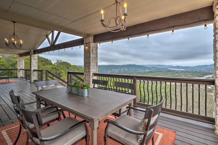 Deck and Lake Travis Views Hill Country Hideaway!