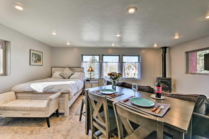 Cozy Mountain Studio By Main Street and Hot Springs!