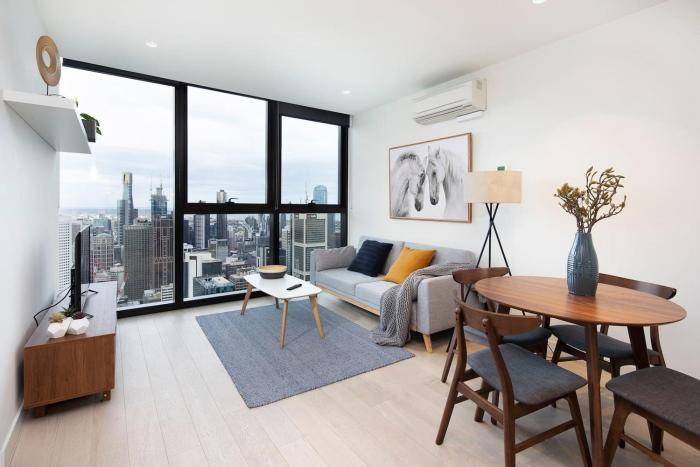 EQ Tower Modern Apartments Melbourne Central CBD