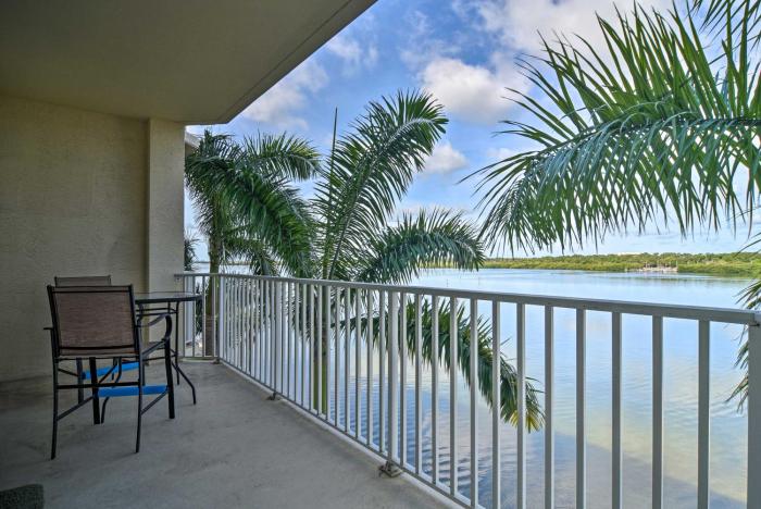 Waterfront Condo with Balcony and Views 3 Mi to Beach