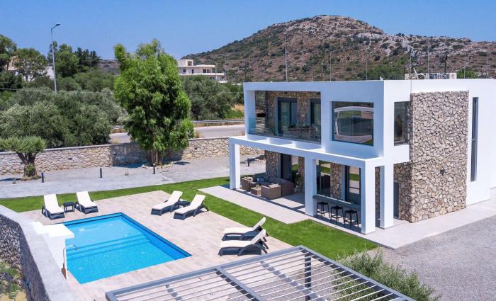 Modern Villa with Pool & Garden Kastalys, Rhodes