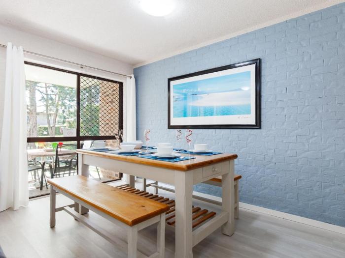 Bay Parklands 57 ground floor unit with pool tennis court and aircon