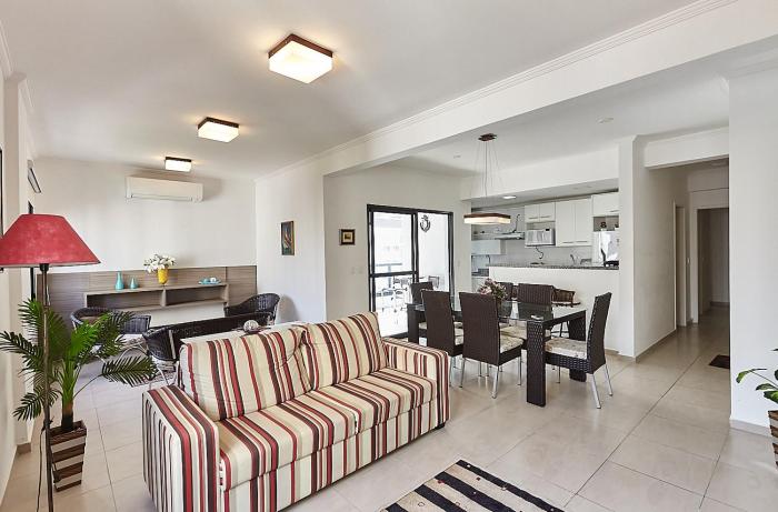 Flat Pérola do Atlântico - 3 dormitórios com varanda gourmet - Praia das Pitangueiras