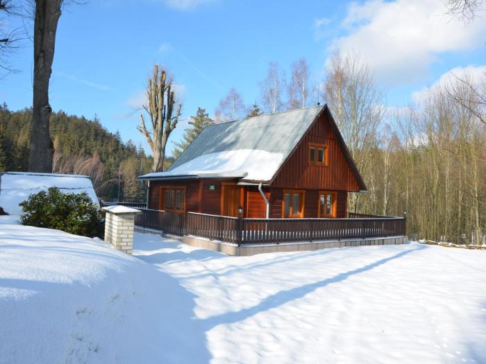 Chalet Kyjov in Giant Mountains near forest