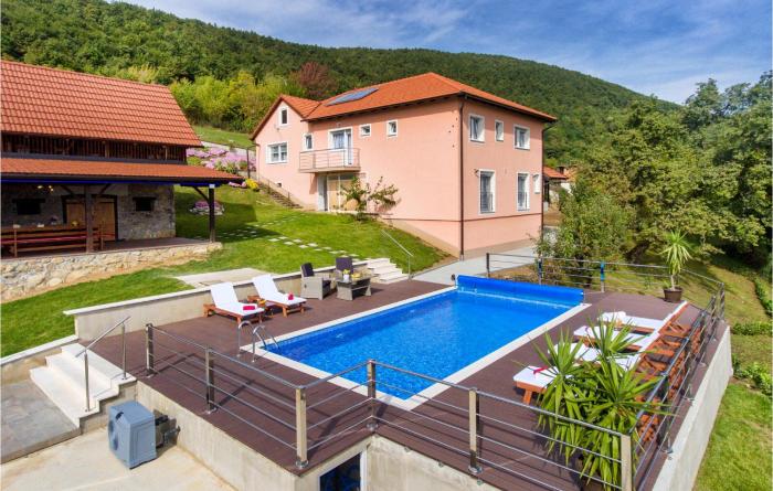 Beautiful home in Kostanjevac with WiFi Outdoor swimming pool and Heated swimming pool