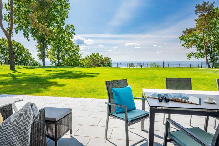 Terrassenwohnung "Kranich" - Oase am Haff