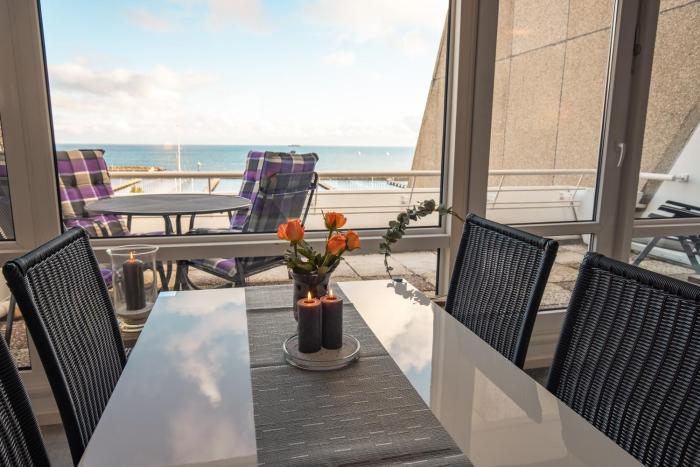 Fördemuschel mit Meerblick