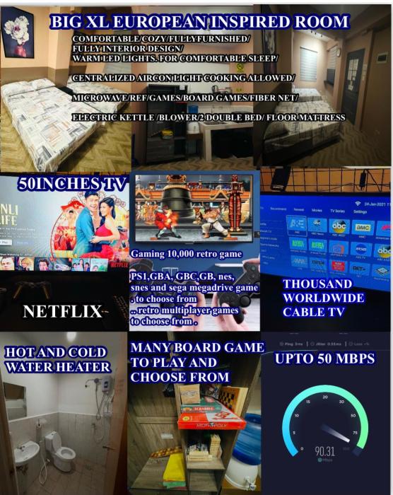Staycation NETFLIX WIFI THOUSAND CABLE CHANNELS GAMES AND BOARD GAMES FIBER NET COZY COMFY STAY RELAX