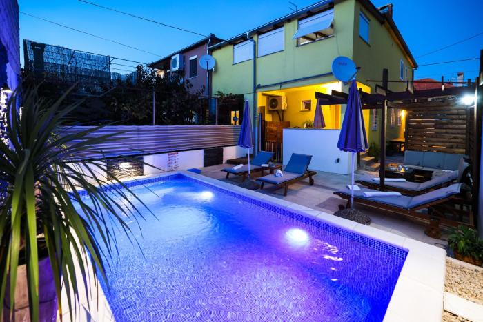 Apartment Rustica Zadar with exclusive use of the pool-ground floor