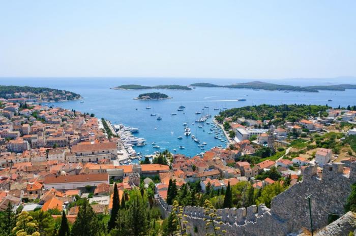 Apartment in Hvar town with sea view, terrace, air conditioning, Wi-Fi (3666-4)