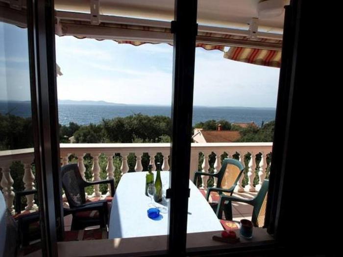 Apartment in Kožino with sea view, balcony, air conditioning, WiFi (4262-1)