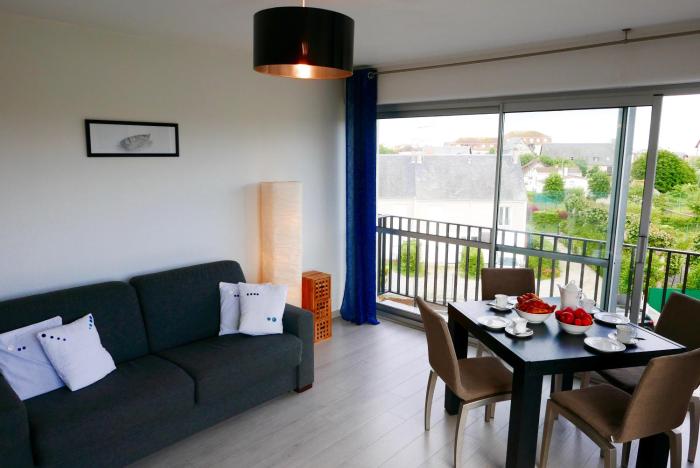 Appartement lumineux 4 pers a 5 mn de la plage et parking privé proche Deauville