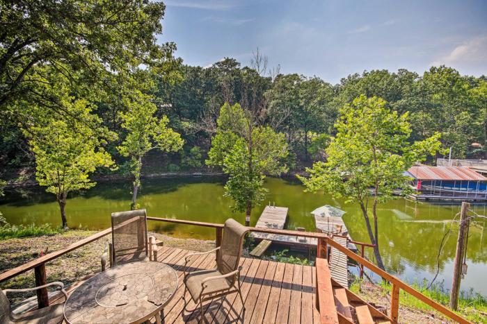 Private Fishing Dock: Grand Lake Home