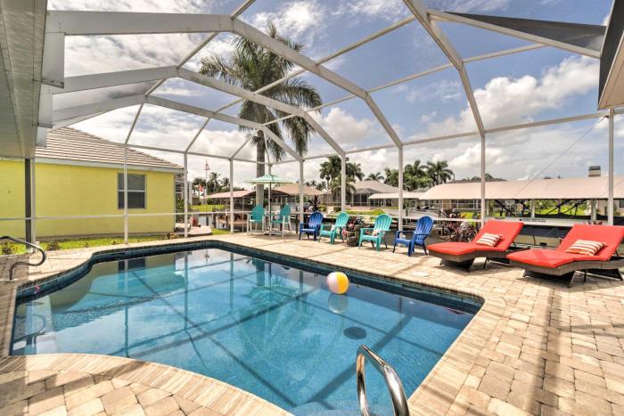 Private Pool Waterfront Cape Coral Home!
