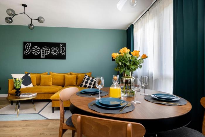 Praia Apartments - 200 m do Plaży Apartament z balkonem i widokiem