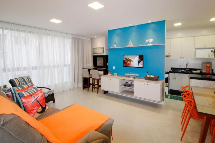 1087 Novíssimo apto na praia de Bombinhas