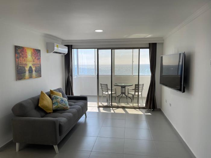 Hermoso Apartamento, con vista al mar, en Cartagena de Indias, dos cuartos