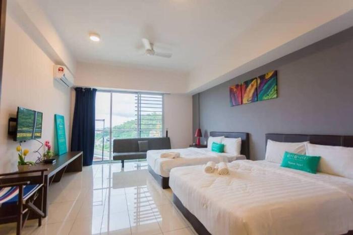 KK studio [B]2 Queen Bed NetflixFree Parking