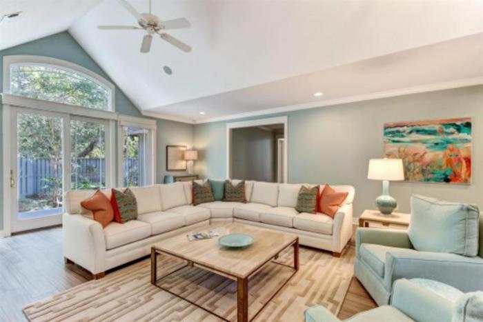 Spacious home with patio, deck, private outdoor pool, & beach access