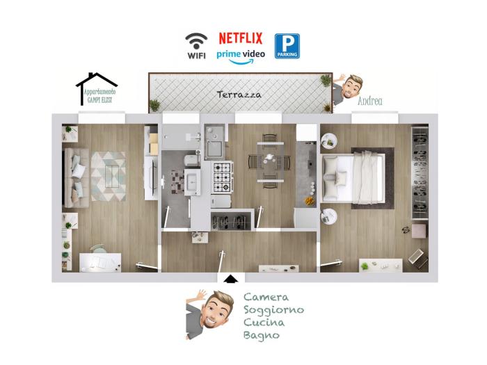 Appartamento Campi Elisi