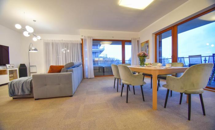 Apartament z 2 sypialniami i widokiem na morze Sea view  Baltic Park 225 Apartamenty na Wyspie
