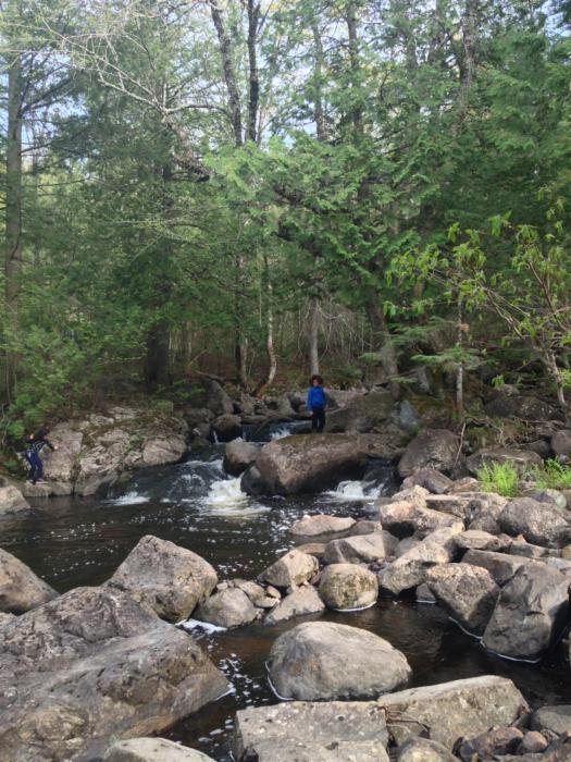 Chalet Ski Mont Calm Water Falls River Rawdon