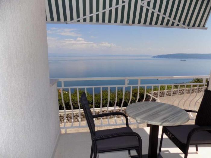 Studio apartment in Moscenicka Draga with sea view, terrace, air conditioning, WiFi 4364-2