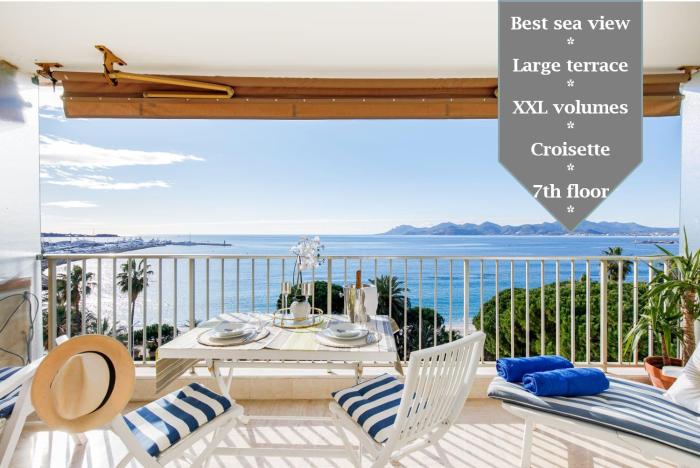 On la Croisette fabulous sea view 1 bed