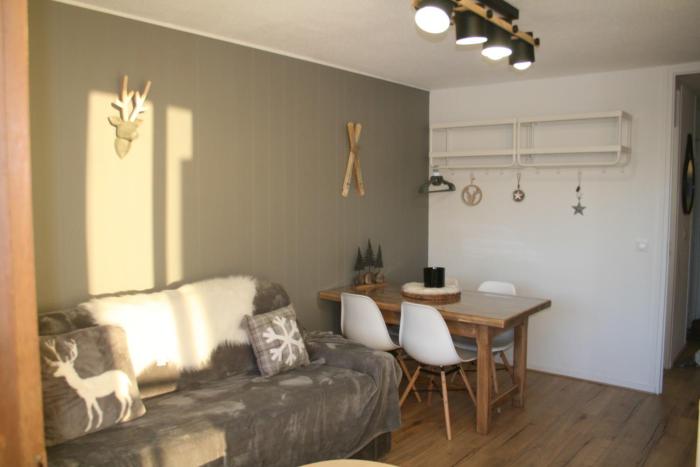 Le Flocon-Studio cabine-Balcon 4-6 Pers à 100m des pistes