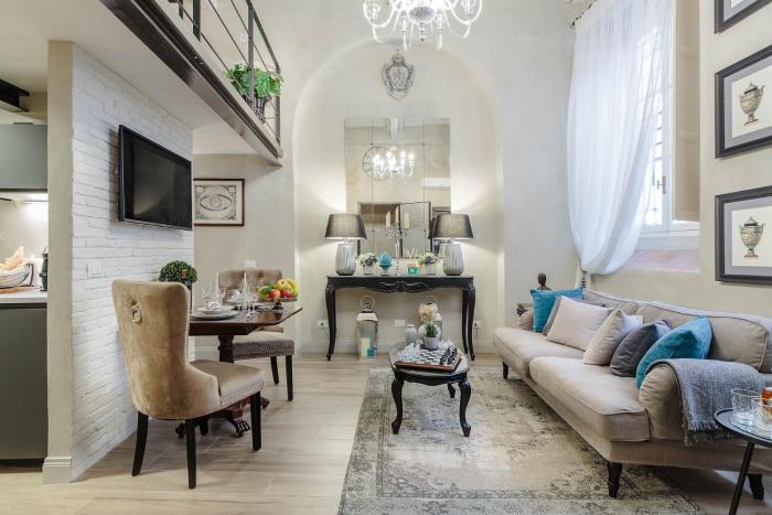 Paolo Guinigi, Elegant Apartment Suite, Masterful Interior inside the Walls of Lucca