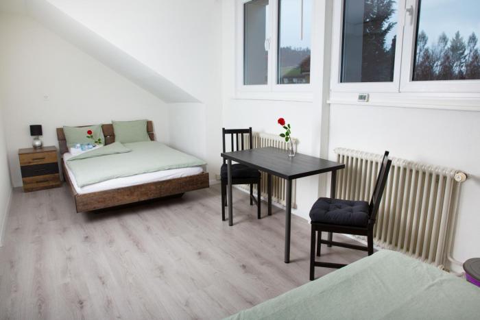 RUSTICO INN - SIMPLE ROOMS -- OLMA Messen & Autobahn 1 Min, HSG 6 Min, Spital 7min, günstige Parkplätze