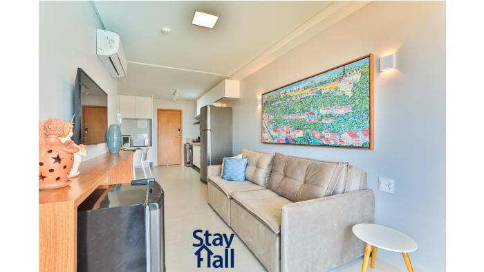 Flat com varanda+2qt no Eco Resort