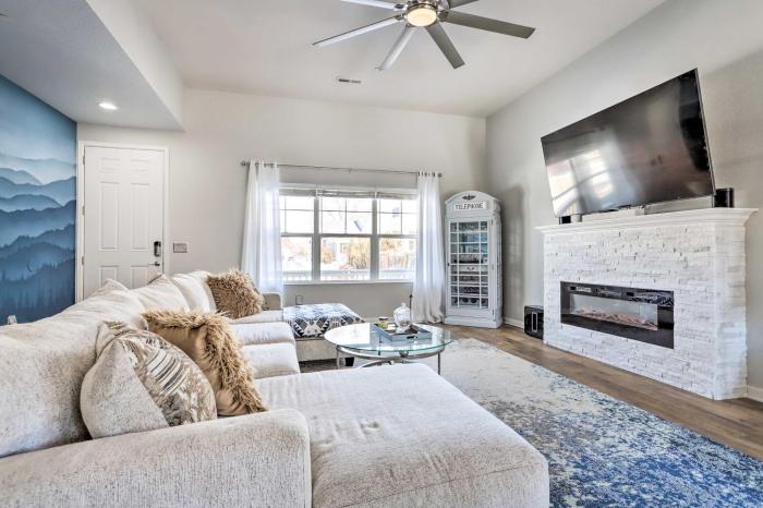 Modern-Chic Englewood Home with Yard and Office!