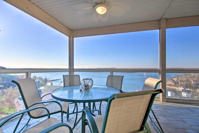 Balcony with Water Views Lake Ozark Retreat!