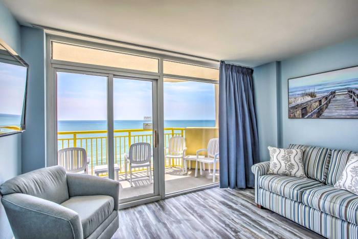 Ocean-View Balcony North Myrtle Beach Condo!